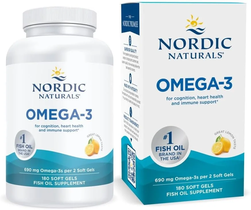 Omega-3 690 mg · Limón · 180 cápsulas blandas