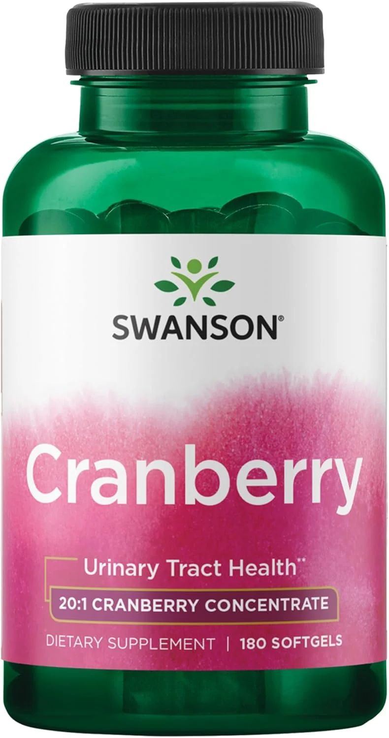 Swanson Arándano rojo 20:1 concentrado de jugo — 180 cápsulas blandas