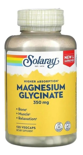 Glicinato de Magnesio 350 Mg X 120 Cápsulas sin Sabor