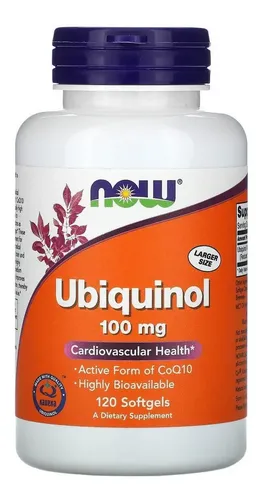 Suplemento En Cápsula Now Ubiquinol de 120 Un sin Sabor
