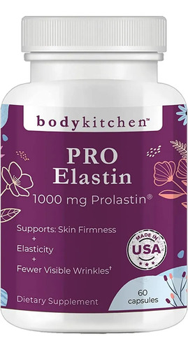 Body Kitchen Pro-elastina 1000 Mg - Suplemento para la Piel sin Sabor